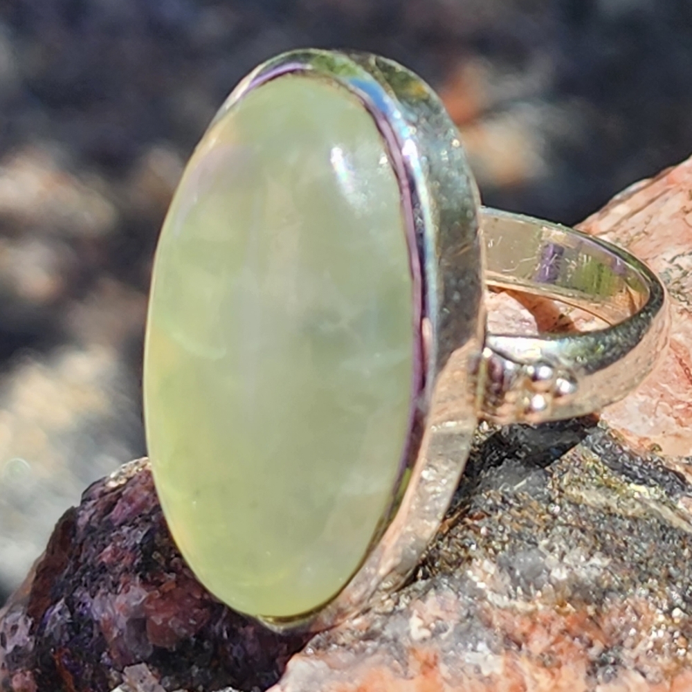 925 Sterling Silver Fluorite Gemstone Ring. Size … - image 4